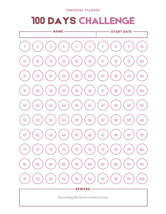100 days Challenge pdf
